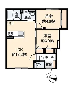 (仮称)レトアデュエット磯子区田中A【1階】の間取り