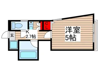 クレ-ルアゼリア【2階】の間取り