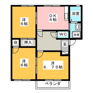 ドリーム&ドリーム【2階】の間取り