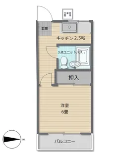 コーポ水引【1階】の間取り