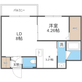 S-RESIDENCE西町【4階】の間取り