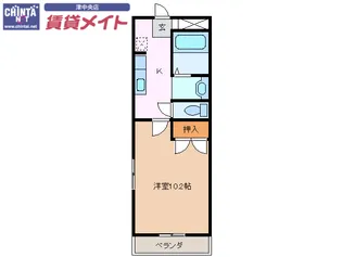 カーサ ディ ドマーニ II【1階】の間取り