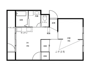 駿河ハイツ8号棟【3階】の間取り