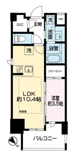 ポレスター祇園1丁目【1階】の間取り