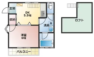 熱川サンシティー希望が丘 サンドリーム【2階】の間取り