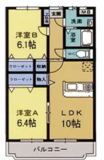 ユーミーピアズ【3階】の間取り