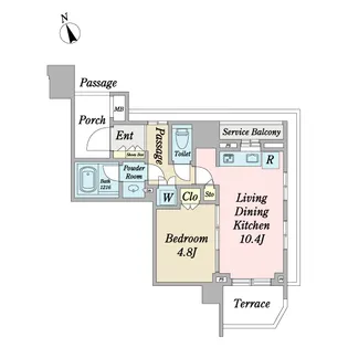 シティハウス千住大橋ステーションコート【1階】の間取り