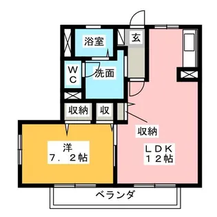 メゾン ド プロヴァンス F【1階】の間取り