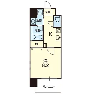 ELGRAND下通【4階】の間取り