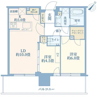 シティタワーズ東京ベイ セントラルタワー【8階】の間取り
