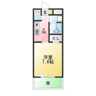 コンフォート坂下【1階】の間取り