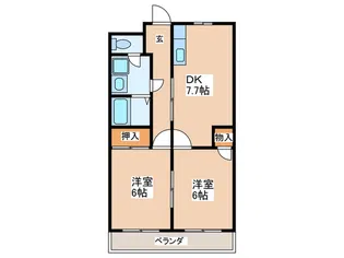 レナート鶴原II【1階】の間取り