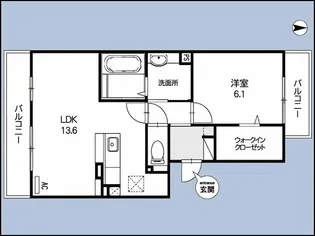 Nagomi(なごみ)A【3階】の間取り