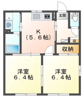 ハイビスカス D【1階】の間取り