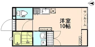 ステイツ八尾【1階】の間取り