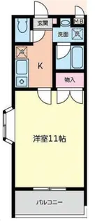 北山リハイム【1階】の間取り