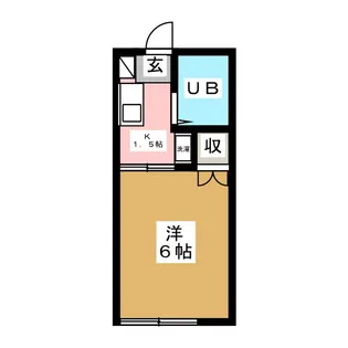 1Kの間取り画像