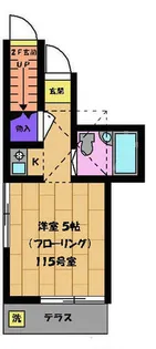 東京都世田谷区北烏山4【アパート】の間取り