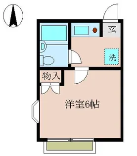 ベイハイツ市川【2階】の間取り