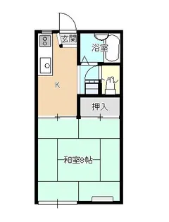 サンハイツウスイC【1階】の間取り