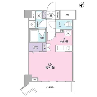 スタイリオ中延駅前【7階】の間取り