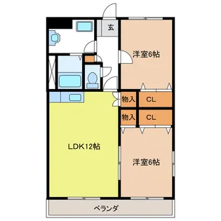 岐阜県関市小瀬【マンション】の間取り