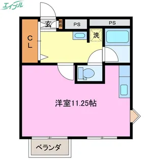 ヴィラ・ローズガーデン【2階】の間取り