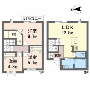 3LDKの間取り画像