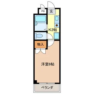 リズスクエア 中棟【1階】の間取り