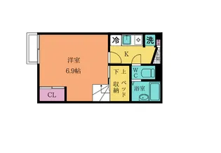 ミルキーウェイ片野【1階】の間取り