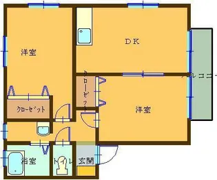 サンロイヤル【2階】の間取り