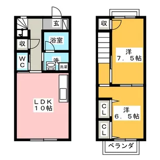 Tijuana East【2階】の間取り