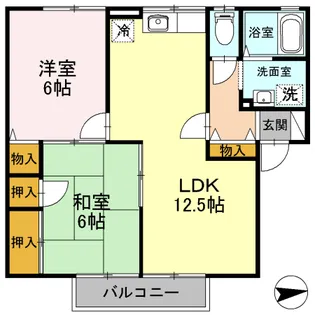 ノルデン・インデル21【2階】の間取り