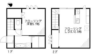 南荻窪4丁目メゾネット【2階】の間取り
