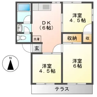 メゾン大国【1階】の間取り