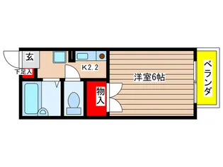 リバティスクエアA【2階】の間取り