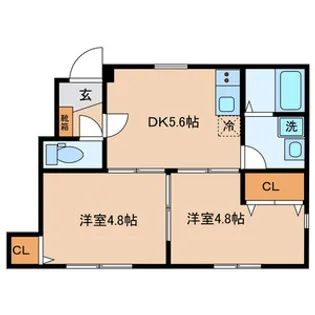 メゾンジェム【1階】の間取り