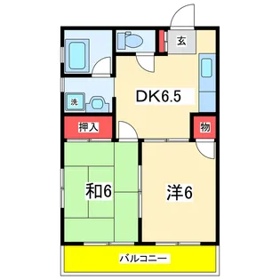レジデンス学校町【2階】の間取り