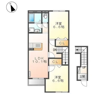 グレイスビラ・桜島【2階】の間取り