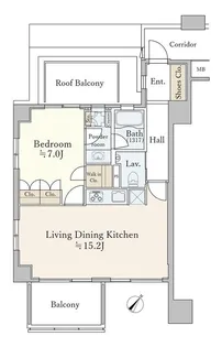 グランスイート神宮前【4階】の間取り