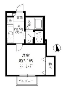 デザインコート久我山【1階】の間取り
