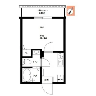 レイディアンス公田【1階】の間取り
