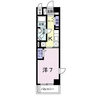 クラール ハイレン【5階】の間取り