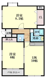 ベルリーフI【2階】の間取り