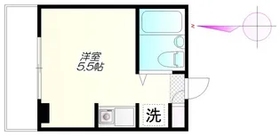 1Rの間取り画像