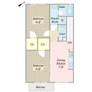 アルティアユウ【2階】の間取り