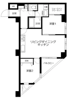 メナー代田【5階】の間取り