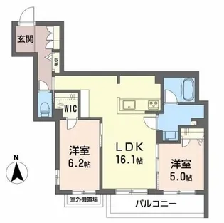 シャーメゾン エヌーノ 2F【2階】の間取り