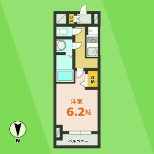 プレサンス岐阜ゼクシス【9階】の間取り