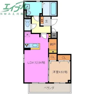 M.K.primor【2階】の間取り